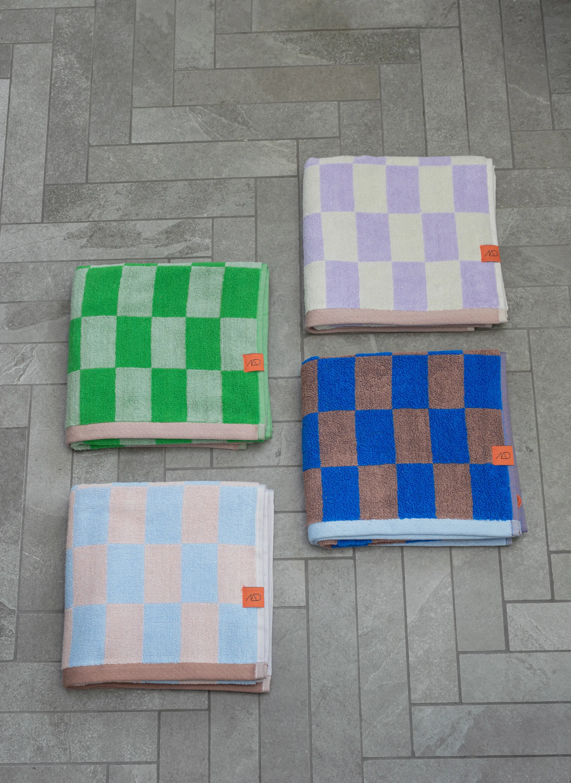 Retro håndkle, Lilac, 70x133 cm Mette Ditmer