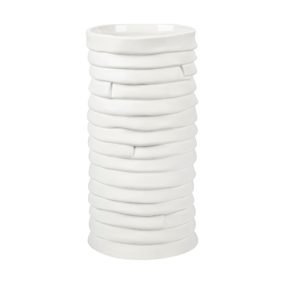 Bilde av Mette Ditmer Ribbon vase large 20 cm Offwhite