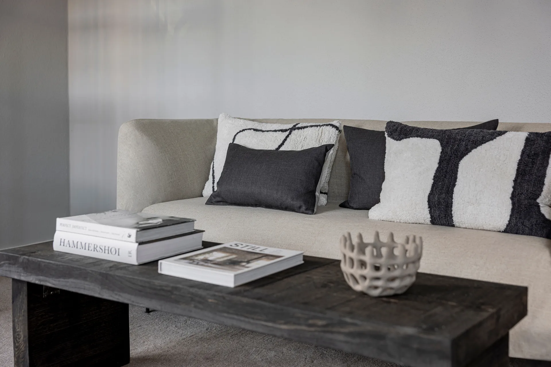 Scala putetrekk, Stone grey, 30x50 cm Mette Ditmer