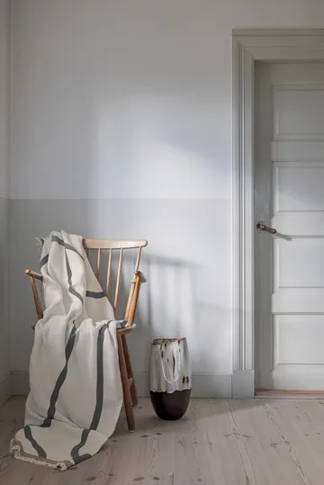 Shadow pledd - Off-white-grey, 130x175 cm - Mette Ditmer