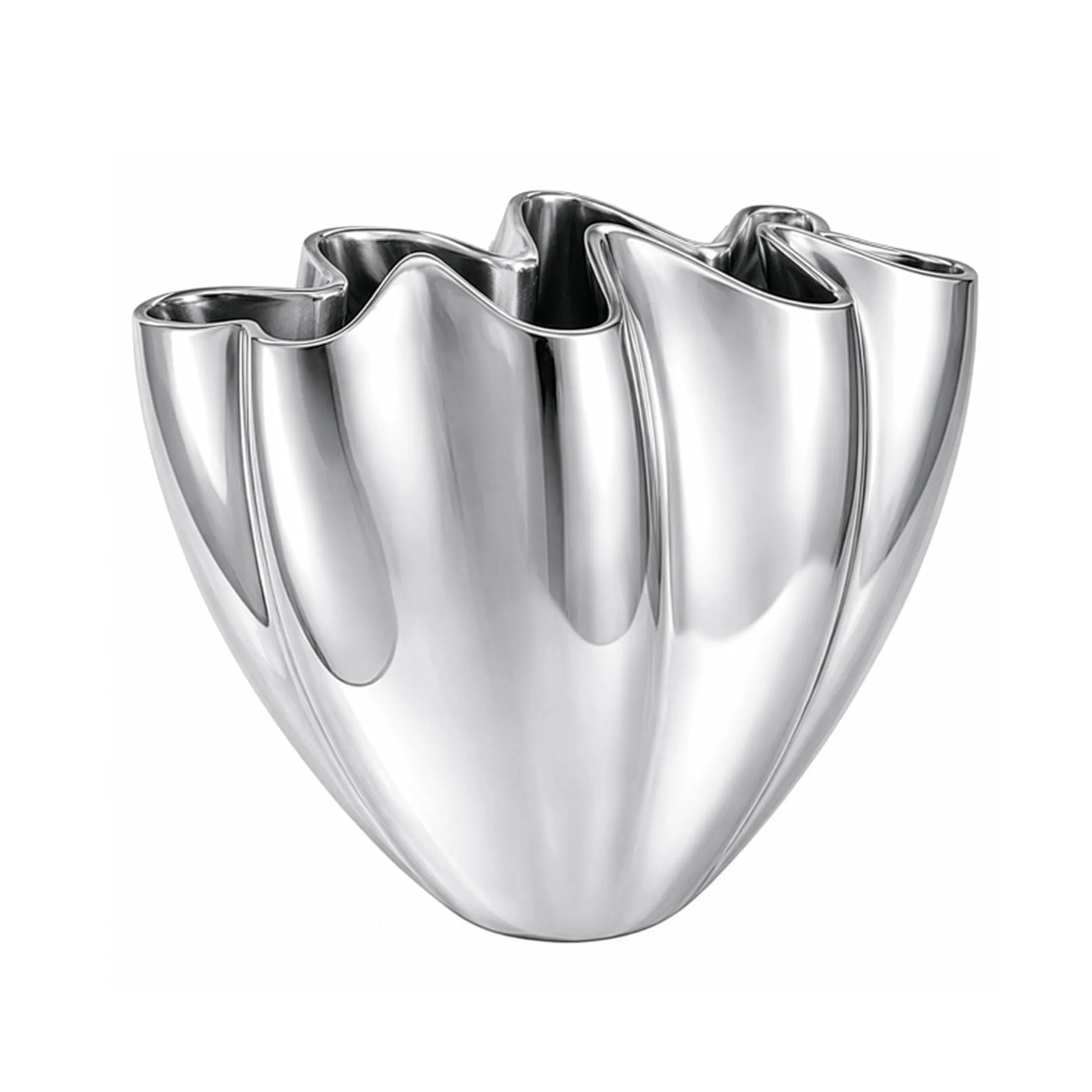 Shell vase, Large, 30 cm, Chrome Mette Ditmer