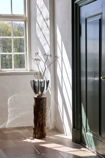Shell vase - Large, 30 cm, Chrome - Mette Ditmer