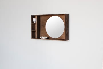 Show-me speil med hylle small - Dark oiled - Mette Ditmer