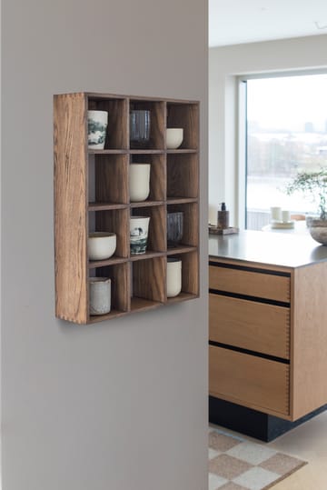 Showcase vegghylle 40x53 cm - Dark oiled oak - Mette Ditmer