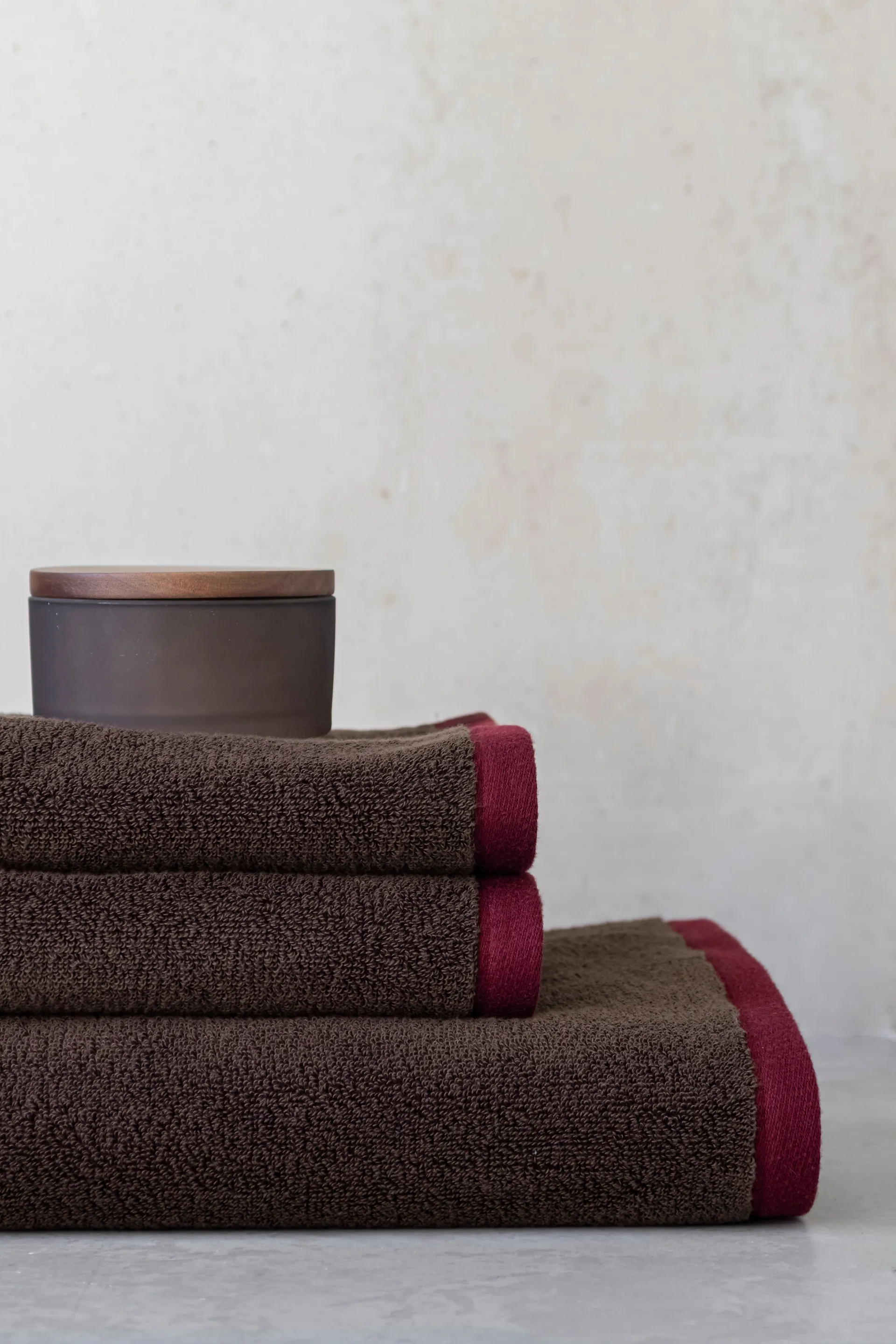 Soft badehåndkle 70x133 cm, Brown-sand Mette Ditmer