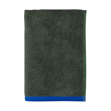 Soft badehåndkle 70x133 cm - Dark olive-light blue - Mette Ditmer