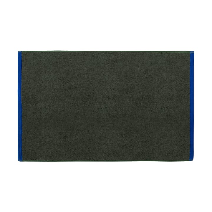 Soft baderomsmatte 50x80 cm - Dark olive-light blue - Mette Ditmer