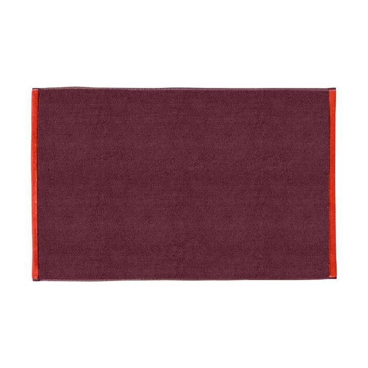 Soft baderomsmatte 50x80 cm - Red-Grey (rød-grå) - Mette Ditmer