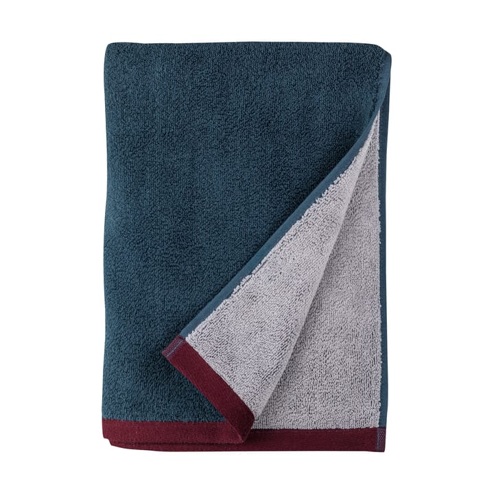 Soft håndkle 50x90 cm - Midnight blue-light grey - Mette Ditmer