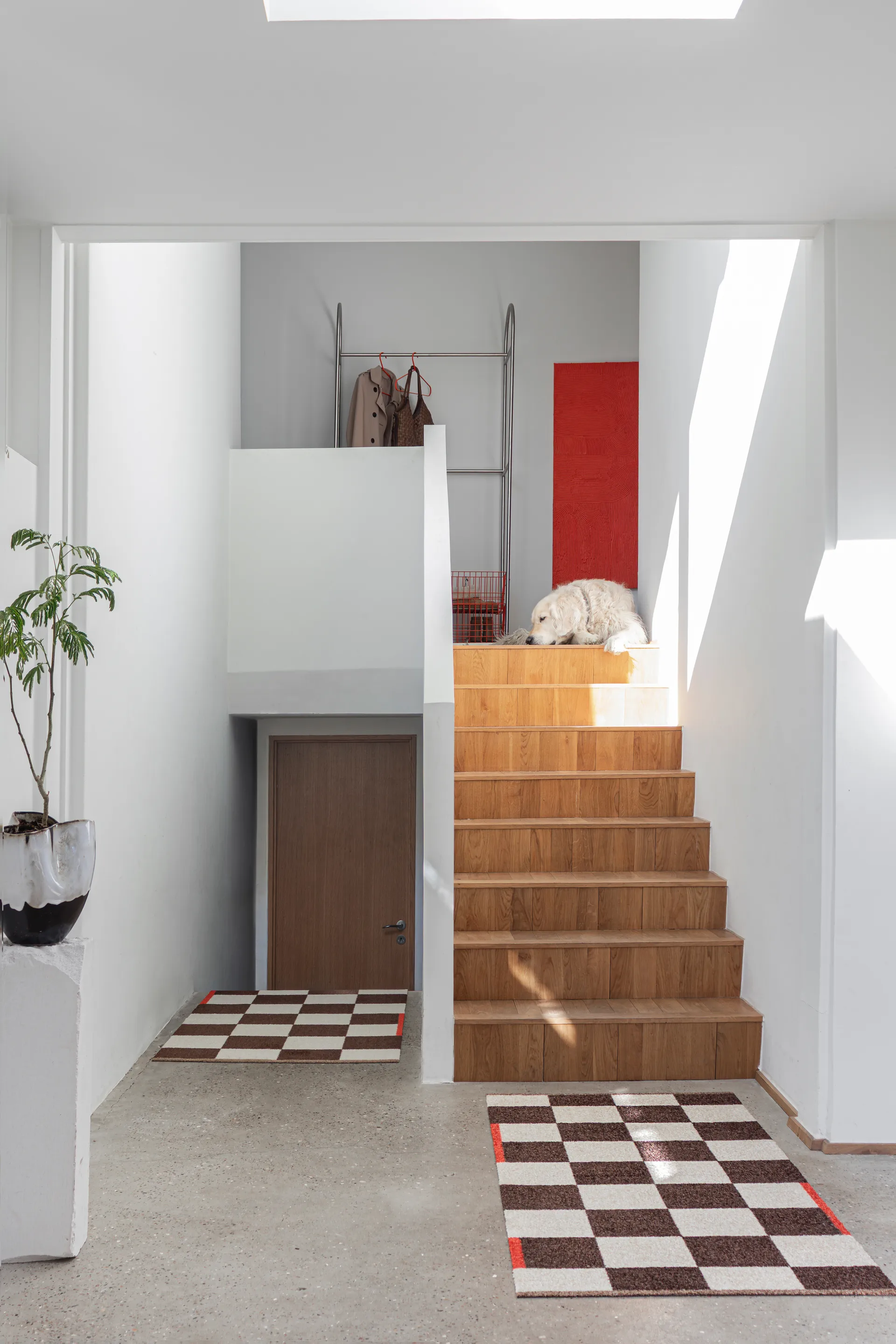 Square all-round teppe large, Brown Mette Ditmer