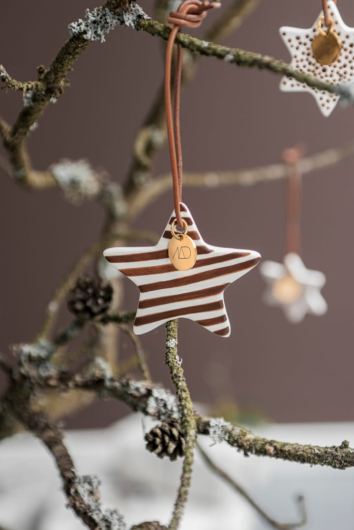 Star juletreanheng 3 deler - Walnut - Mette Ditmer