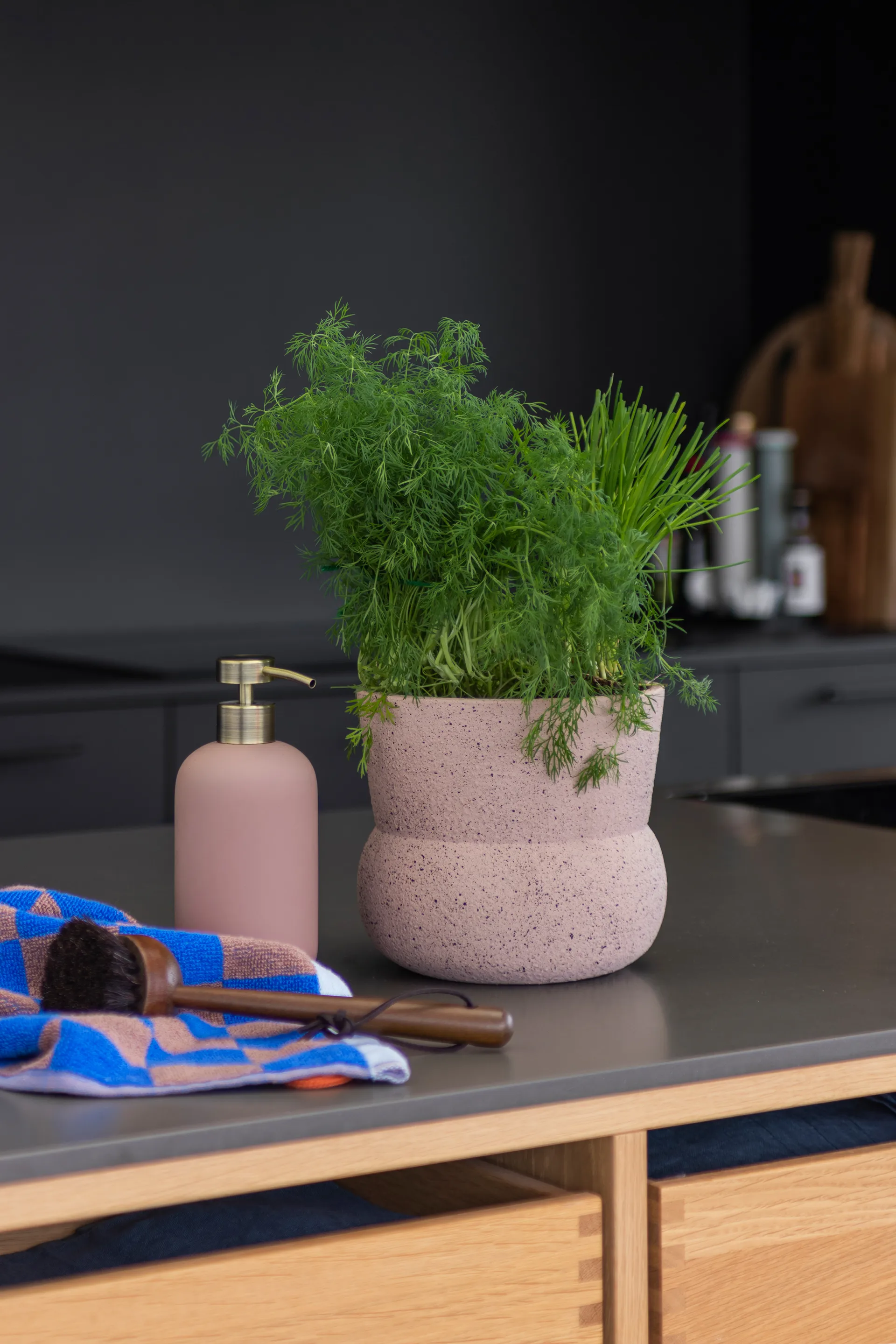 Stone blomsterpotte Ø 17 cm, Blush Mette Ditmer