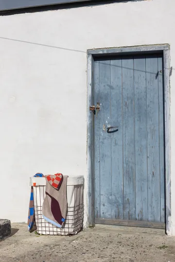 Store-it oppbevaringskurv med bomullspose large - Wine - Mette Ditmer