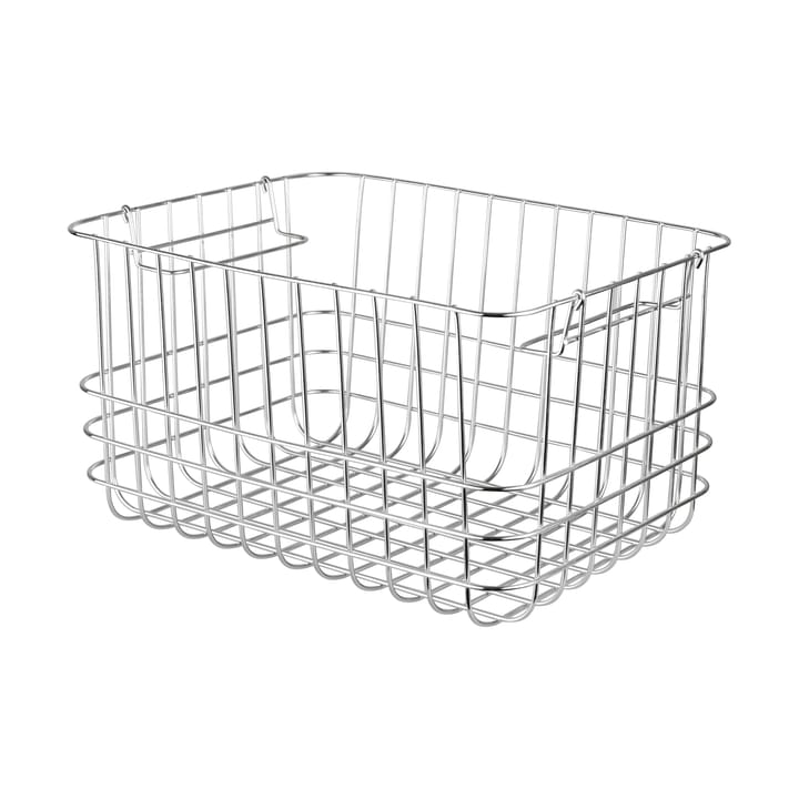 Store-it oppbevaringskurv medium - Chrome - Mette Ditmer