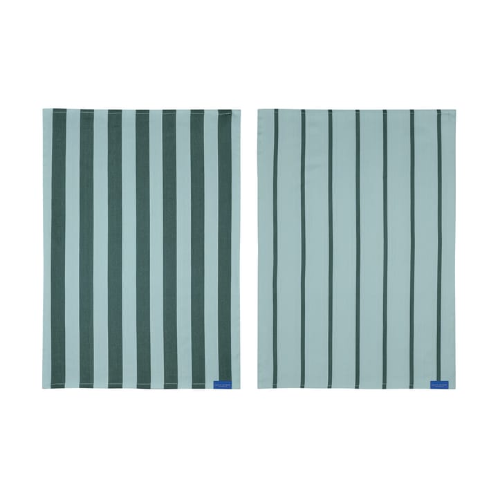 Stripes kjøkkenhåndkle 50x70 cm 2-pack - Mint - Mette Ditmer