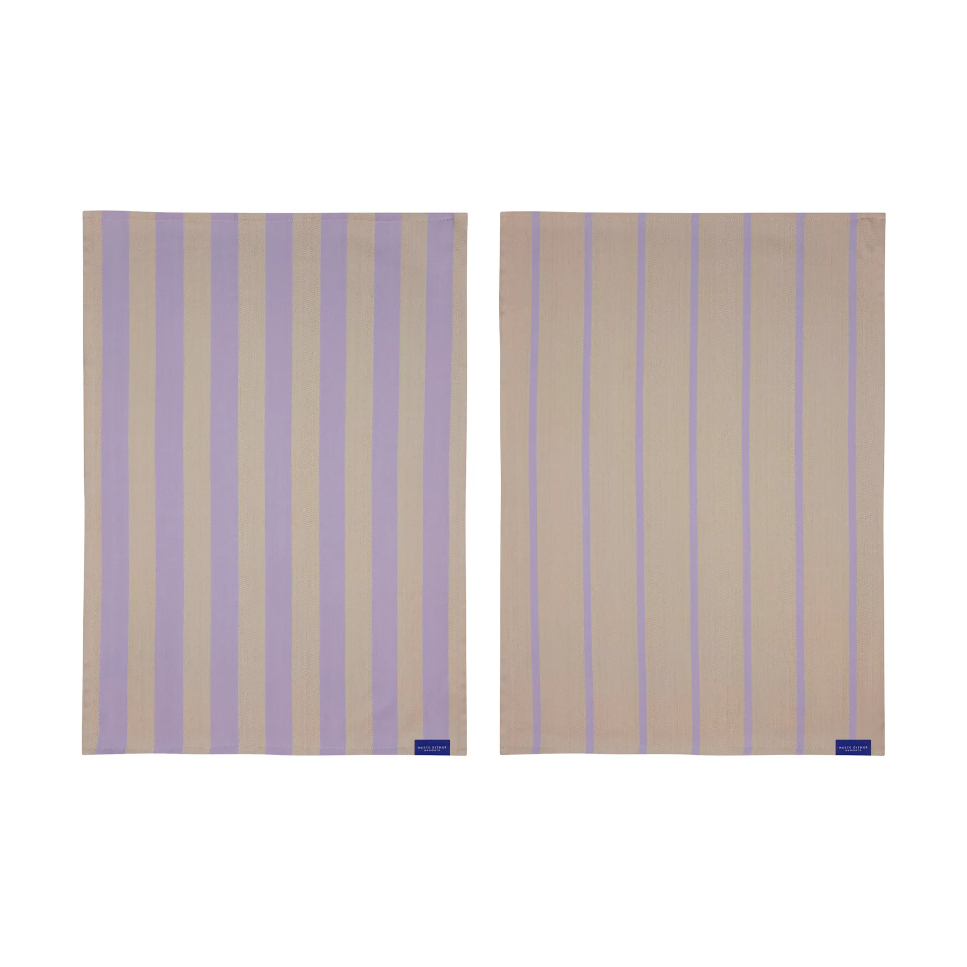 Stripes kjøkkenhåndkle 50x70 cm 2-pack, Sand Mette Ditmer