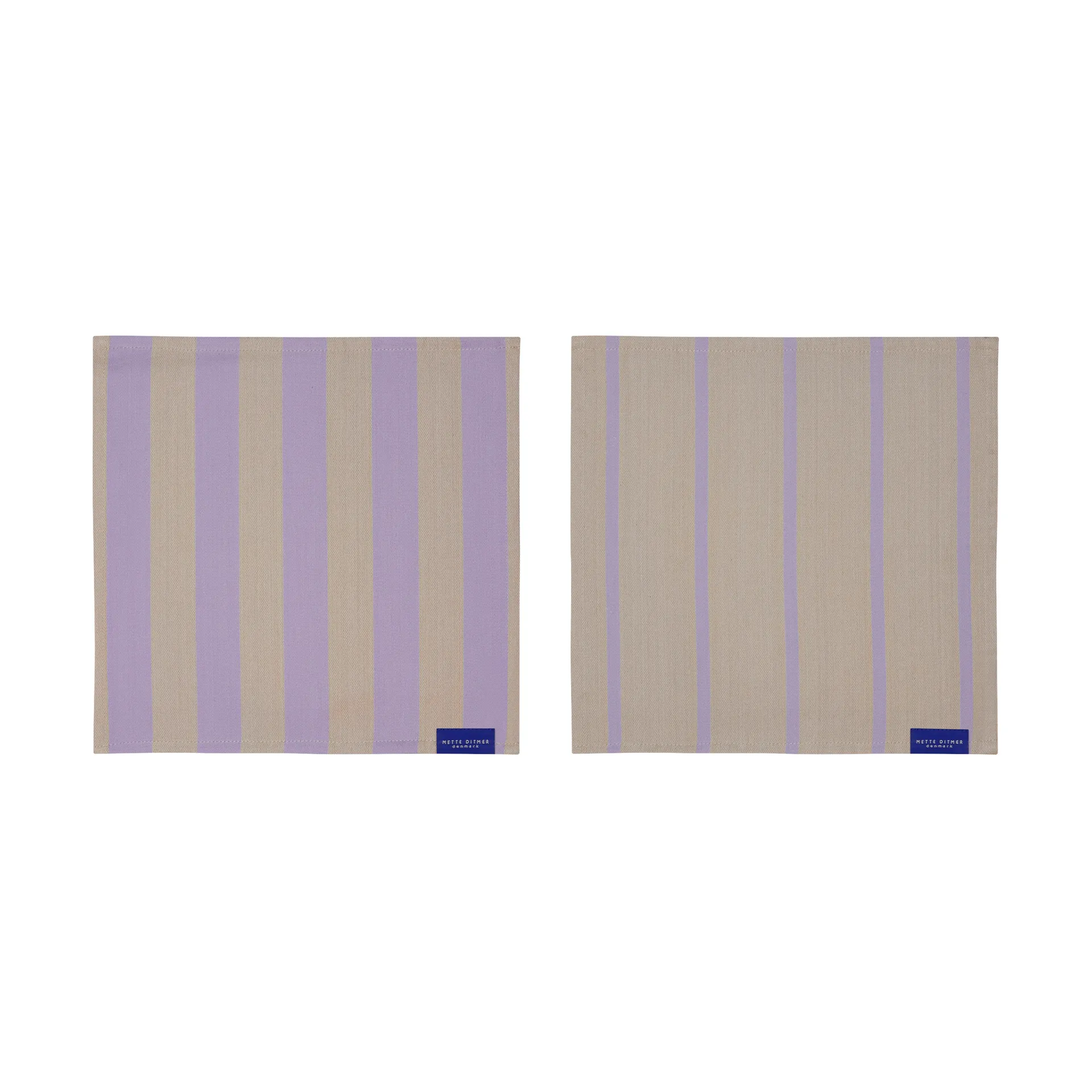 Stripes kjøkkenklut 33x33 cm 2-pack, Sand Mette Ditmer