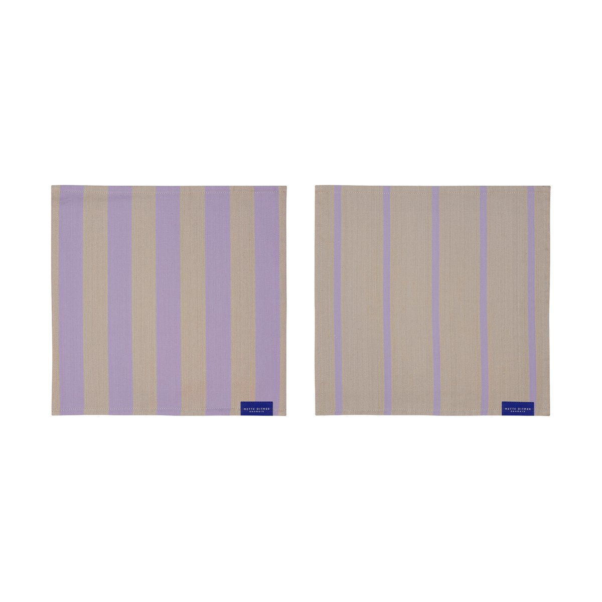 Mette Ditmer Stripes kjøkkenklut 33x33 cm 2-pack Sand
