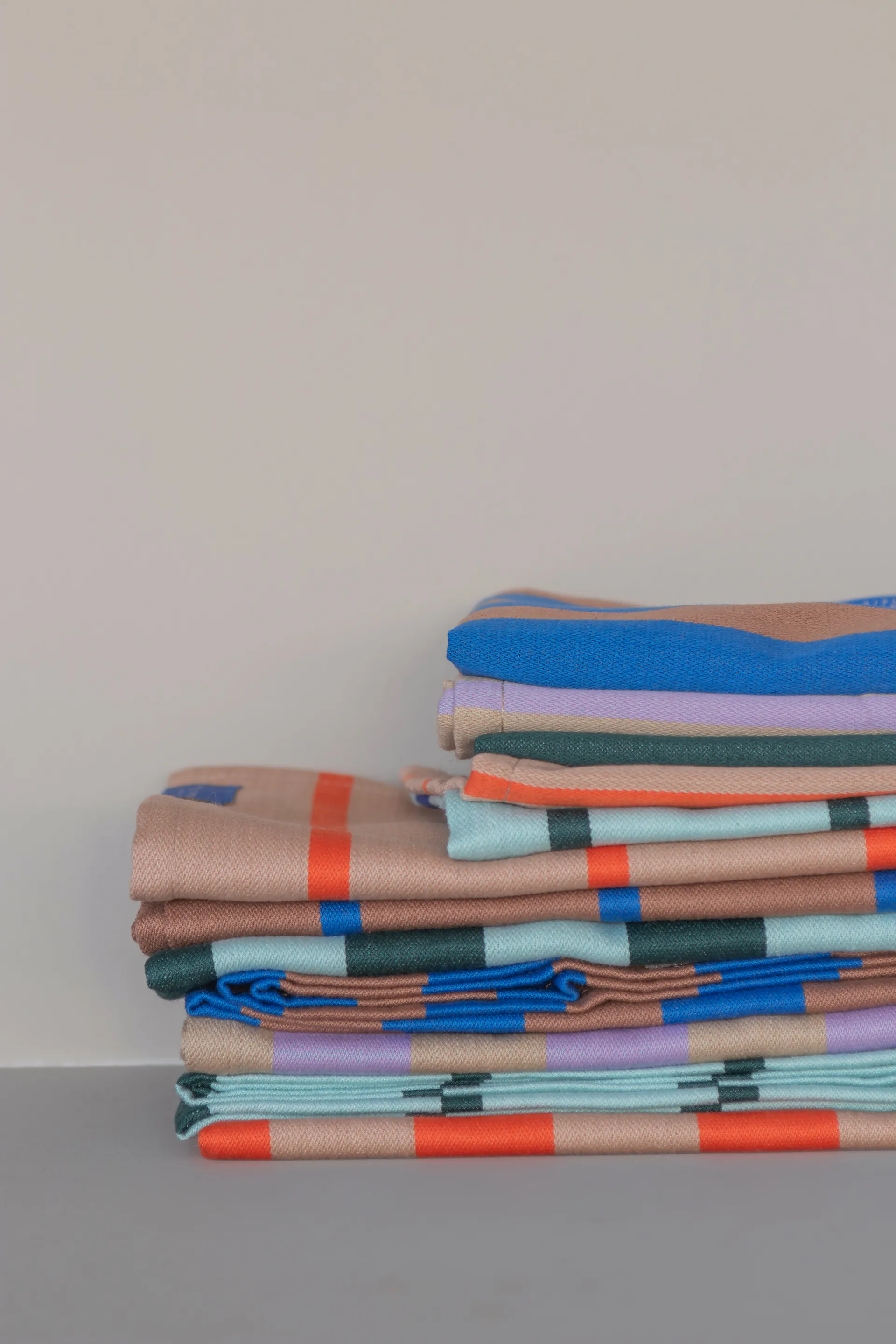 Stripes kjøkkenklut 33x33 cm 2-pack, Sand Mette Ditmer