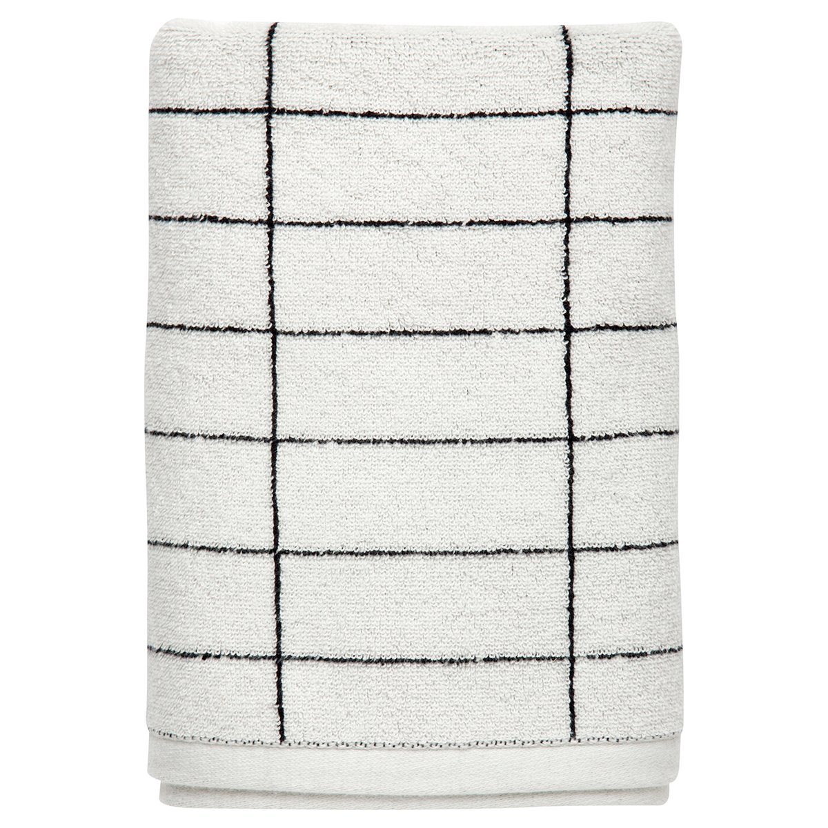Mette Ditmer Tile Stone håndkle 50 x 100 cm Svart-off white