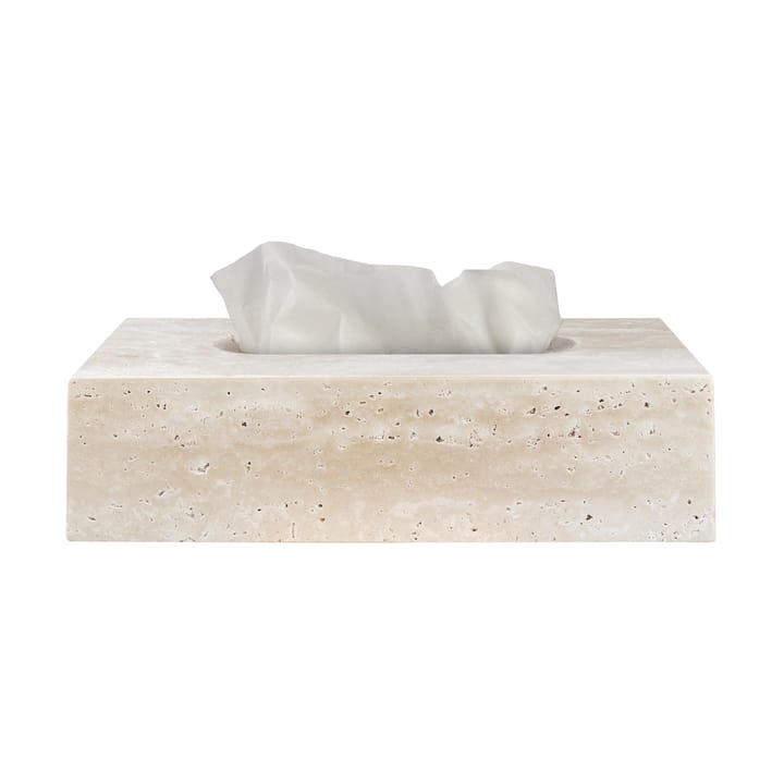 Travertin lommetørkleboks 14x25,5 cm, Linen Mette Ditmer