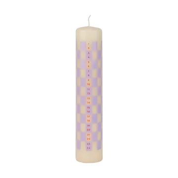 Twentyfour kalenderlys 25 cm - Ligh lilac - Mette Ditmer