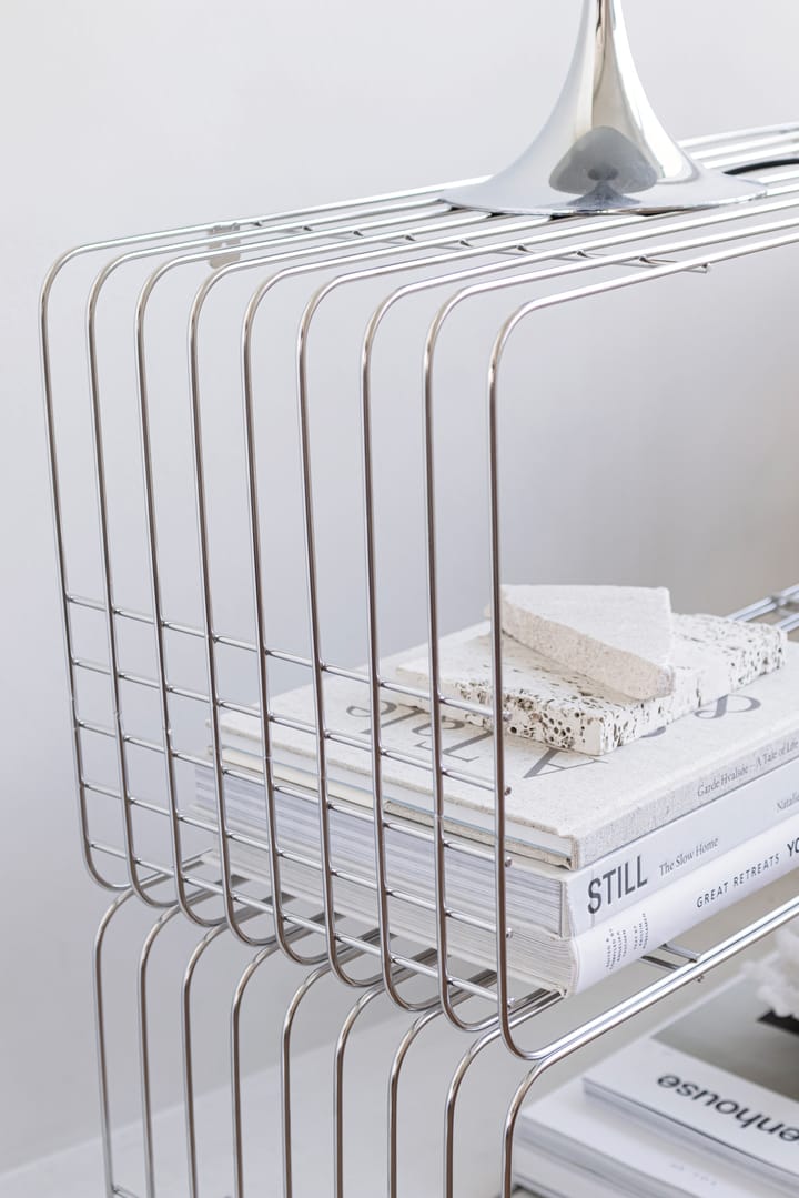 Wire hylle 31x70x26 cm, Chrome Mette Ditmer