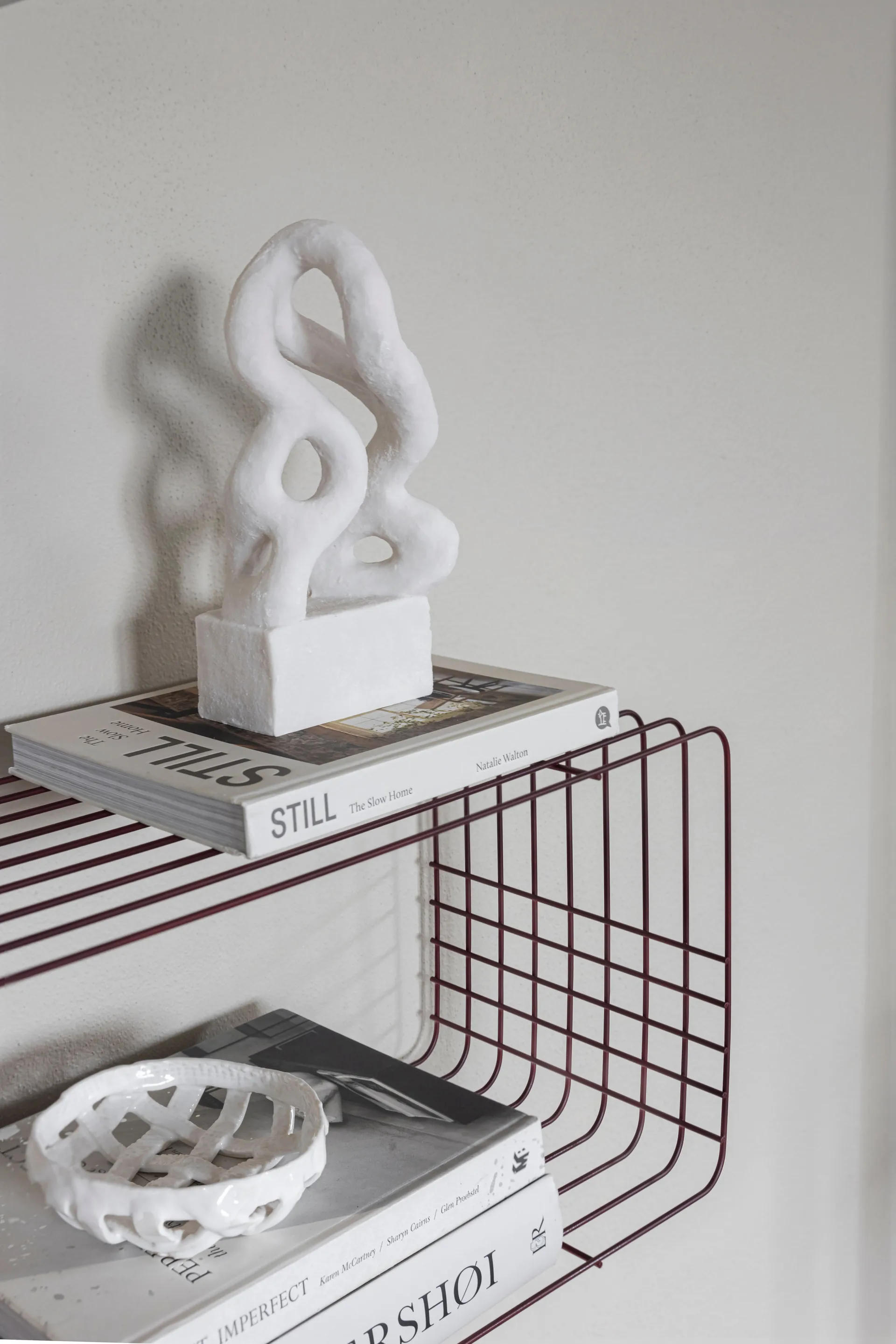 Wire hylle, Wine, 31x70x26 cm Mette Ditmer