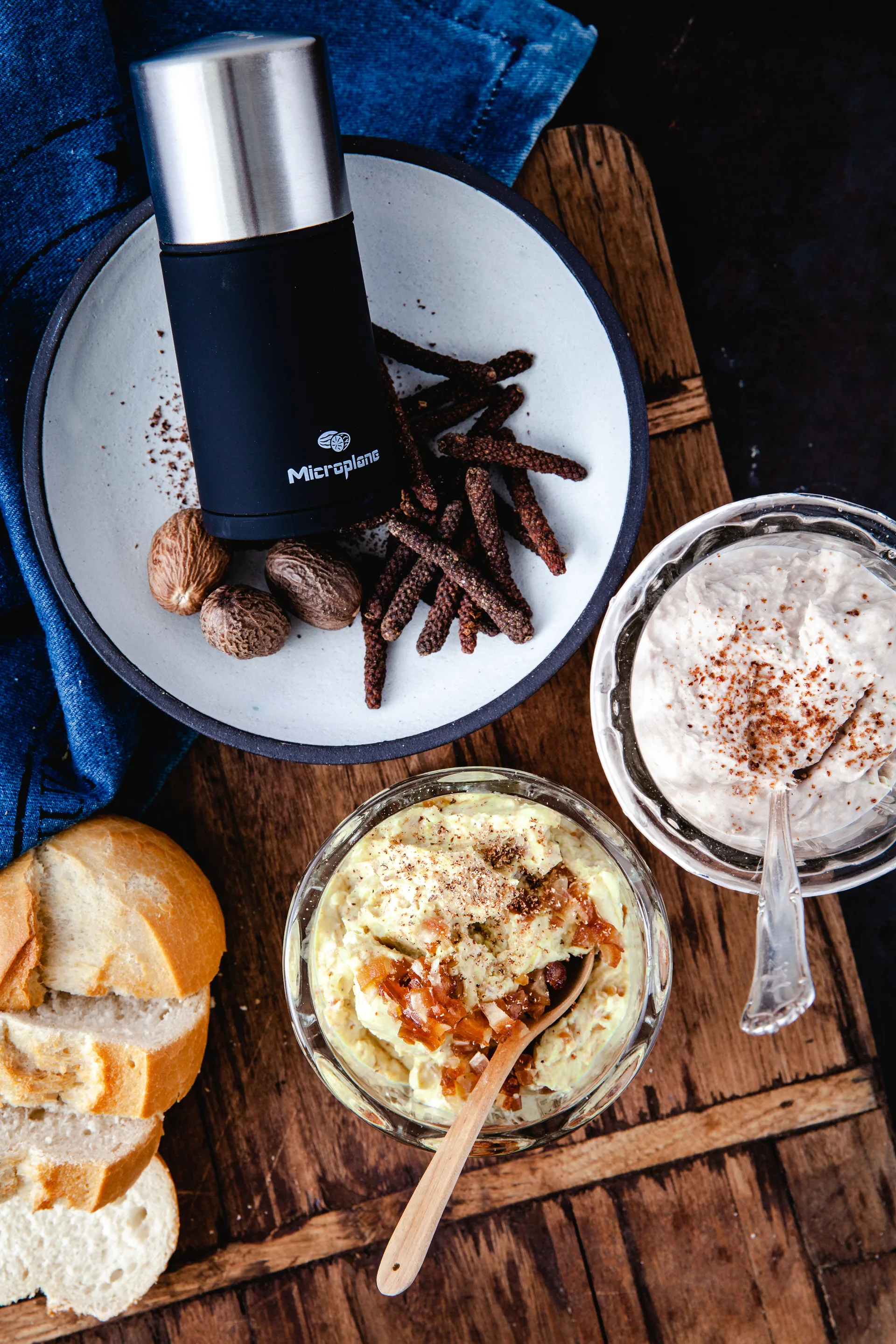 Speciality 2-i-1 krydderkvern 12 cm, Stainless steel Microplane