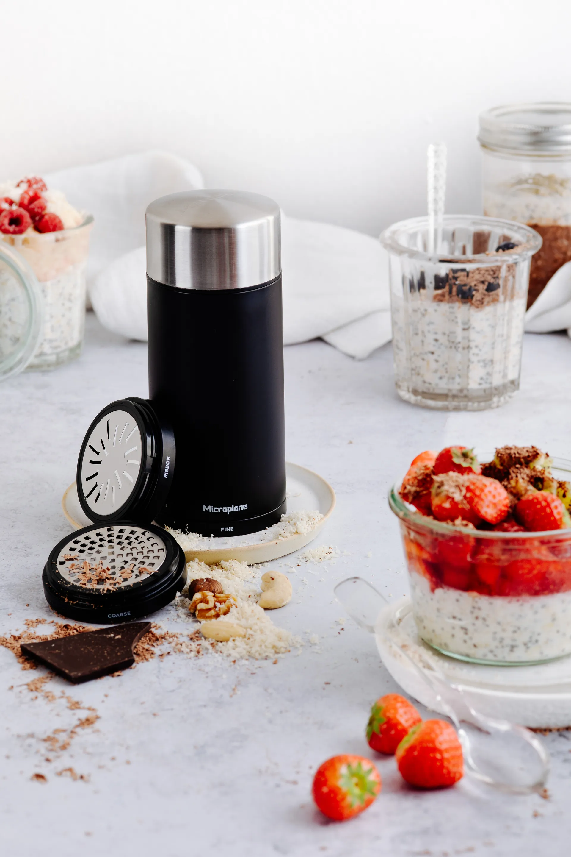 Speciality 3-i-1 universell kvern 18,5 cm, Black Microplane