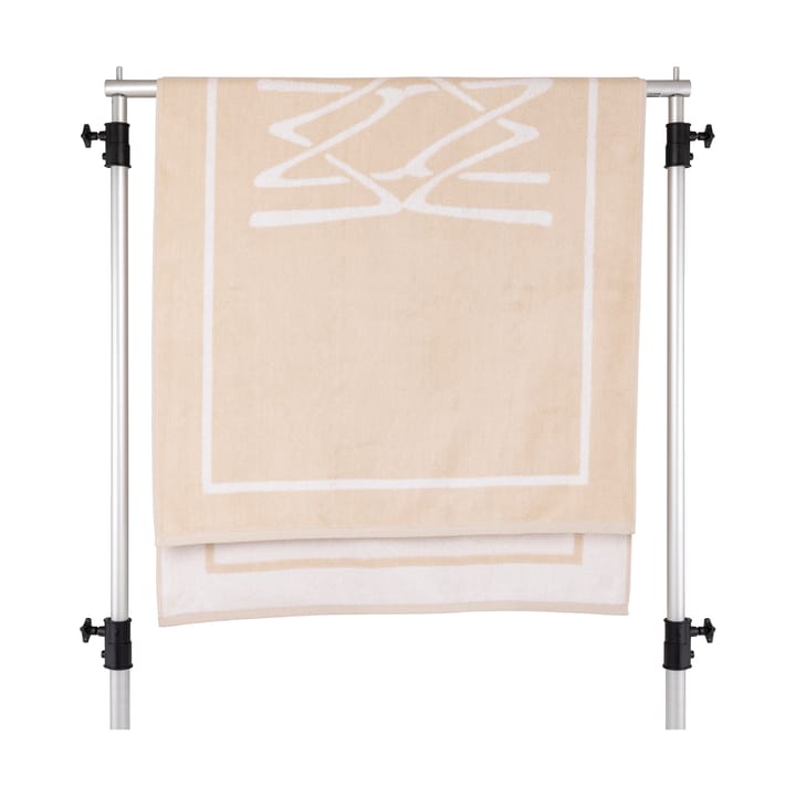 Elba Strandhåndkle EKO, Ivory-Hvit, 86 x 180 cm Mille Notti
