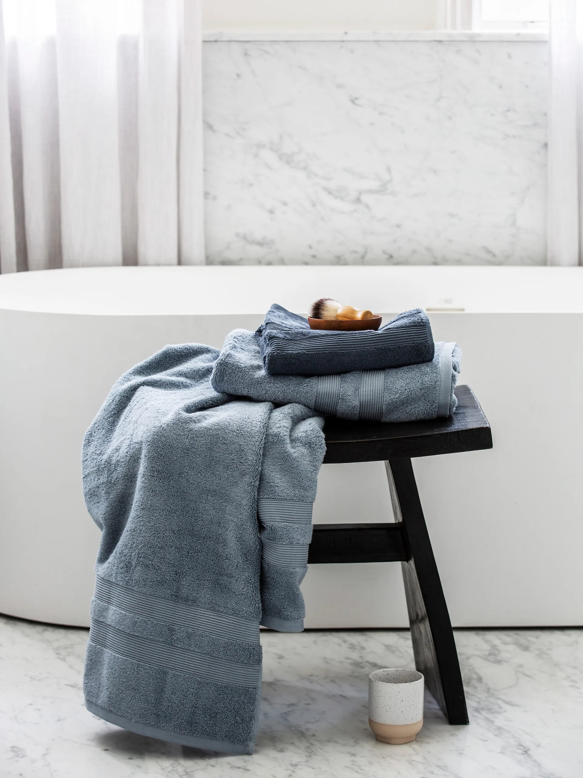 Fontana Håndkle EKO, Lyseblå, 30 x 50 cm Mille Notti