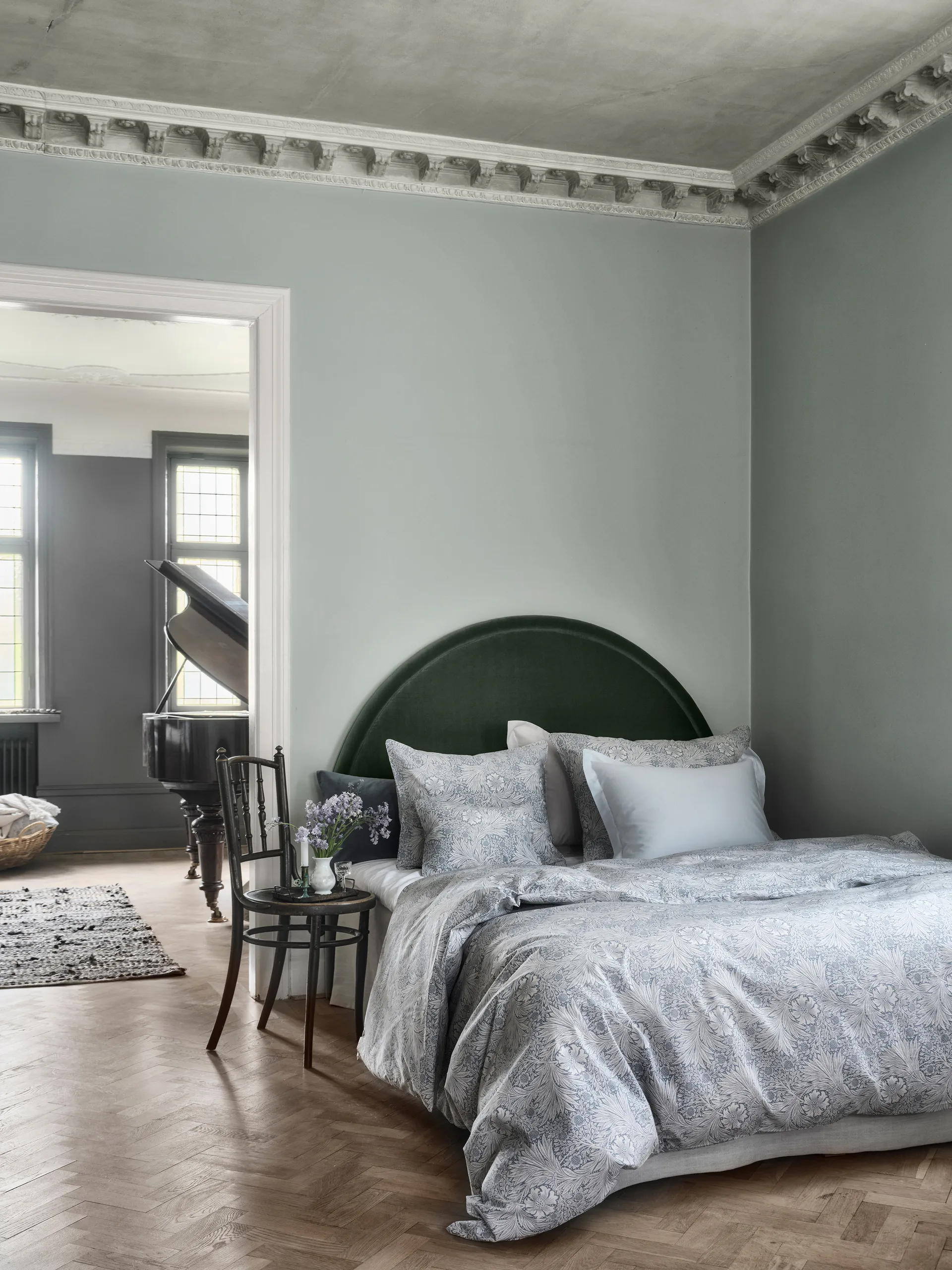 Morris & Co. Marigold Dynetrekk, Blå, 200x220 cm Mille Notti