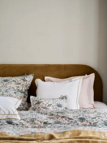 Morris & Co. Strawberry Thief Dynetrekk - Grønn, 140x200 cm - Mille Notti