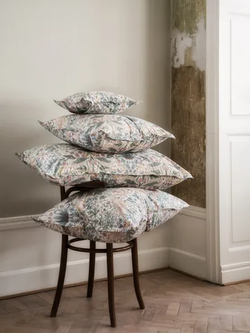 Morris & Co. Strawberry Thief Dynetrekk - Grønn, 200x220 cm - Mille Notti