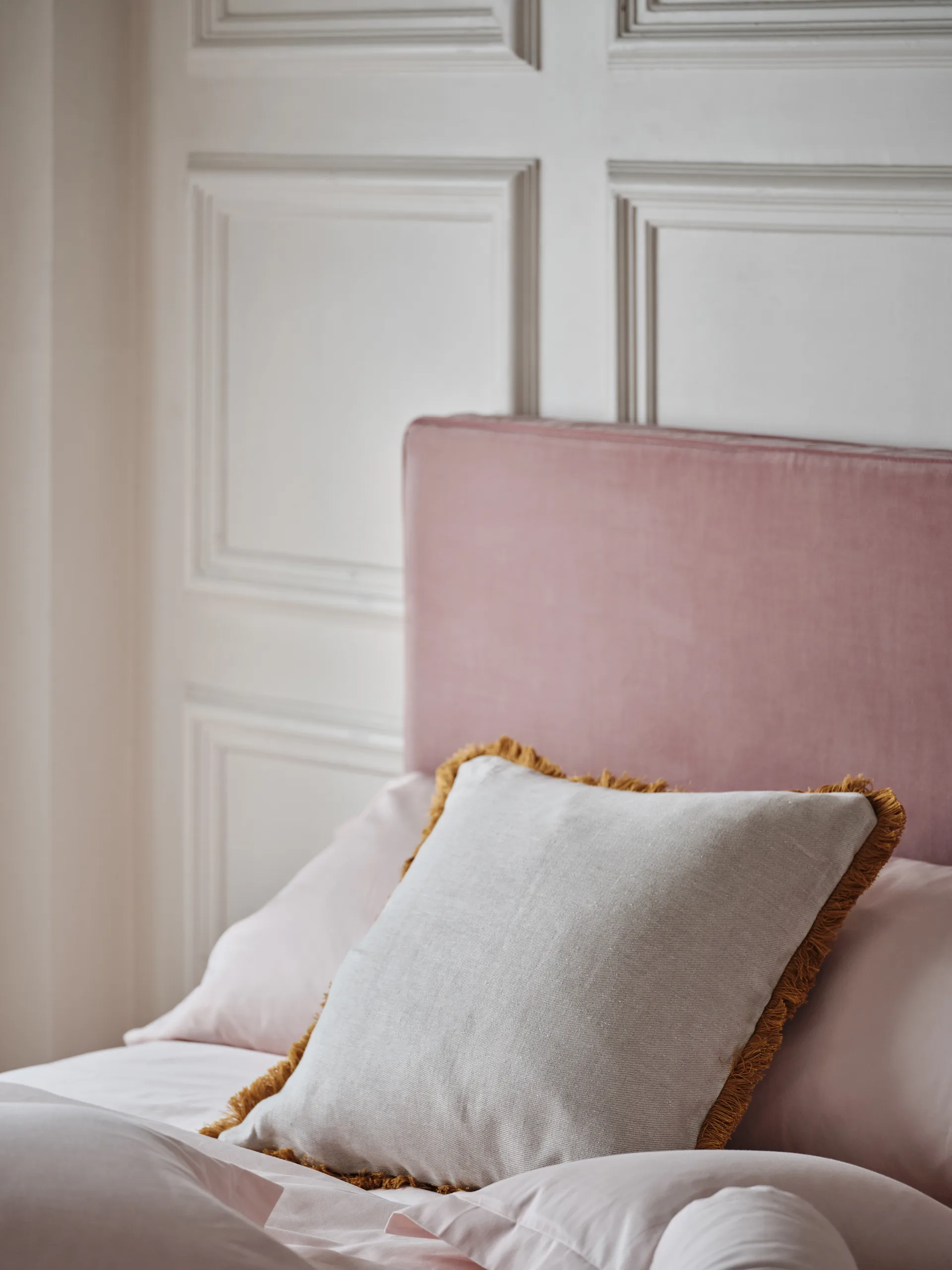 Pienza putetrekk, Beige-gul, 50 x 50 cm Mille Notti