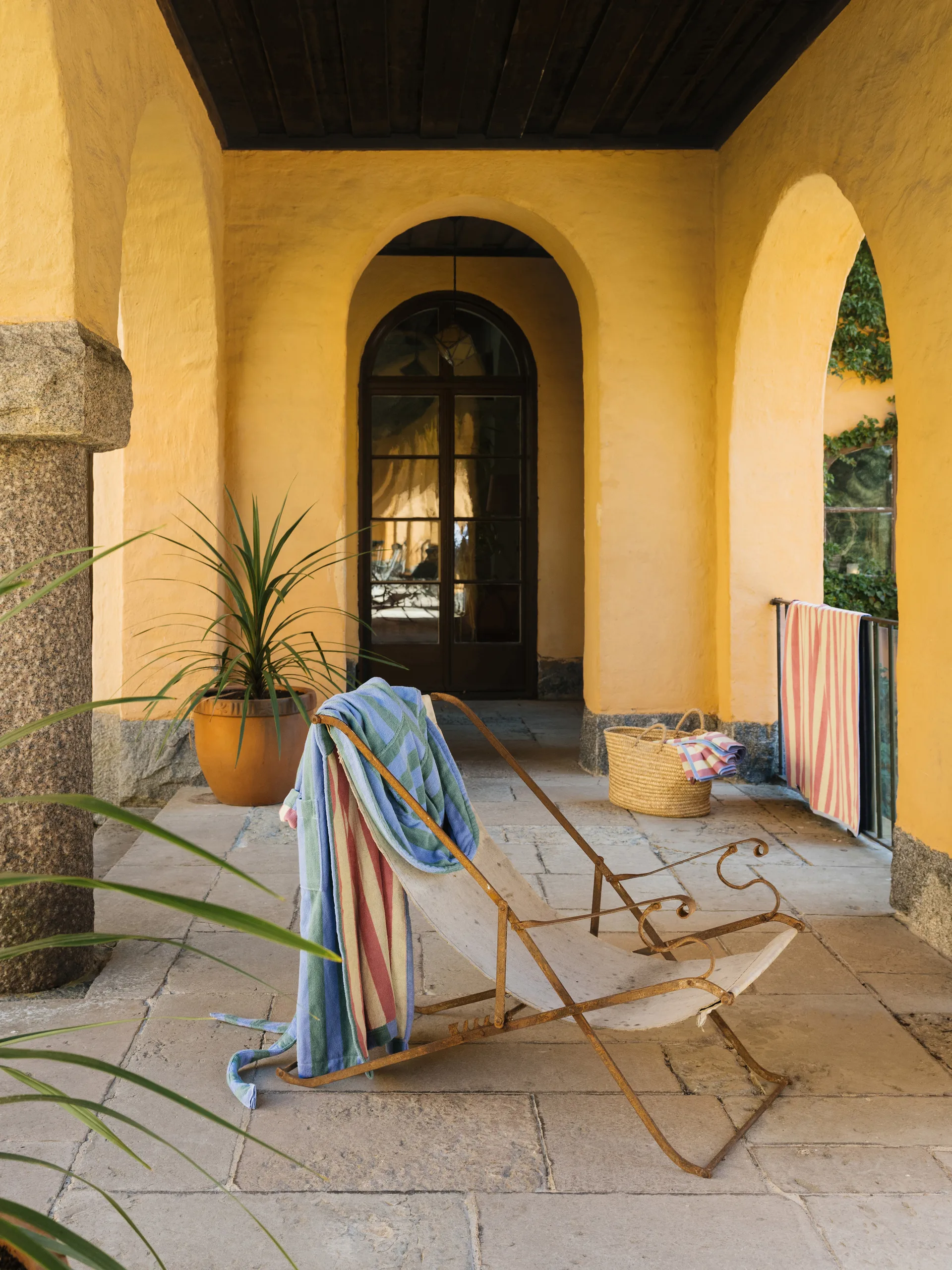 Positano strandhåndkle 100x180 cm, Lyseblå Mille Notti