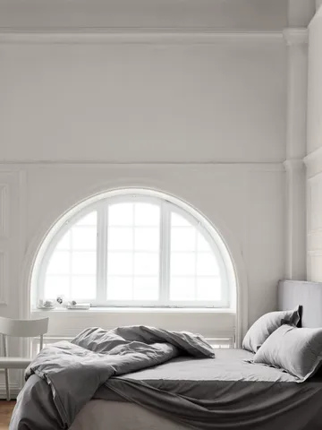 Satina Dynetrekk - Grå, 200 x 220 cm - Mille Notti