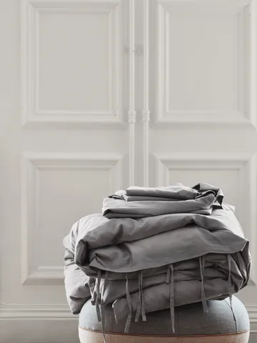 Satina Dynetrekk - Grå, 200 x 220 cm - Mille Notti