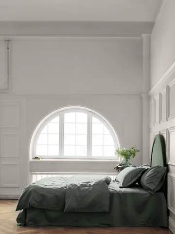 Satina Dynetrekk - Grønn, 200 x 220 cm - Mille Notti