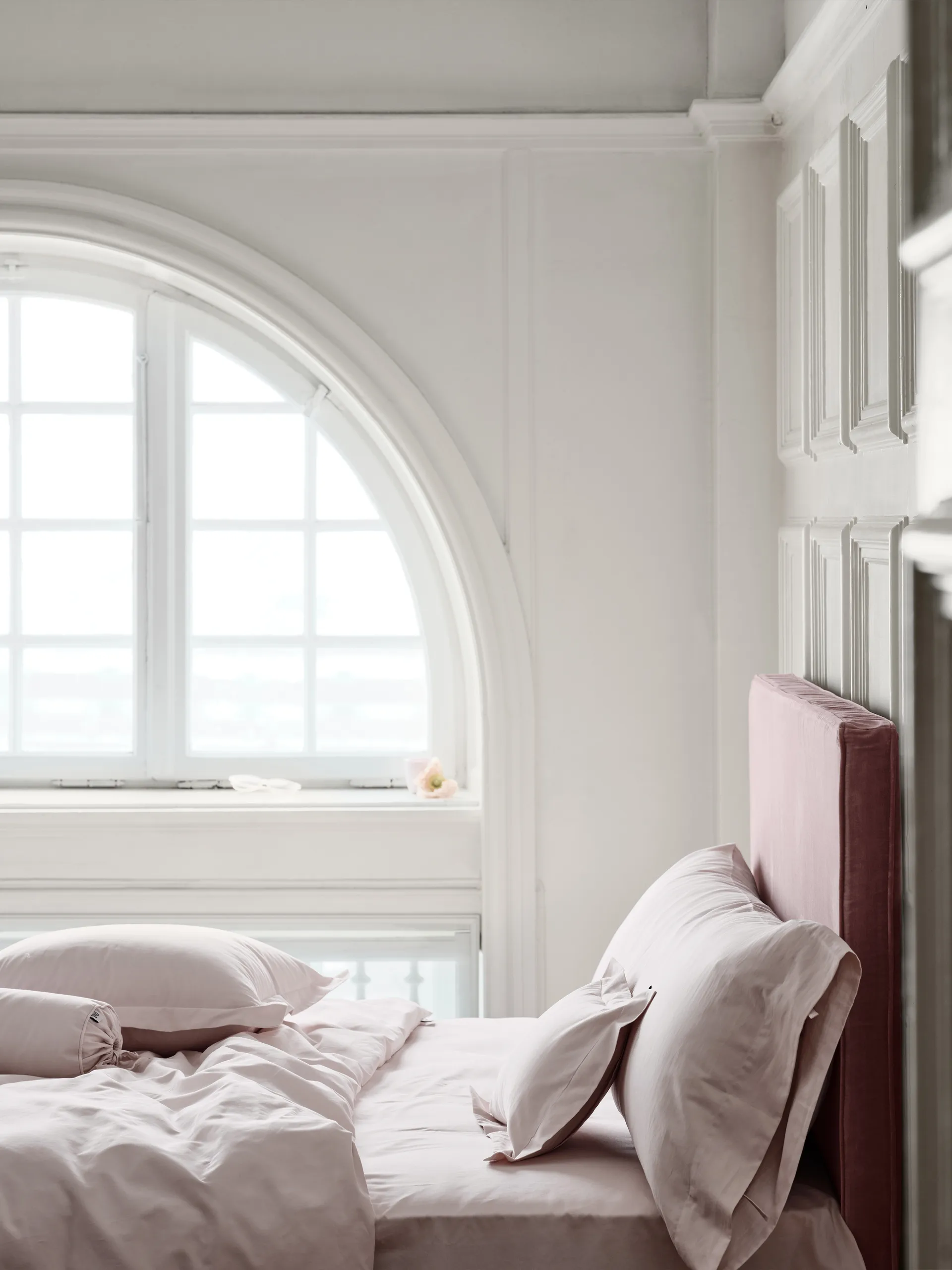 Satina Dynetrekk, Rosa, 220x220 cm Mille Notti