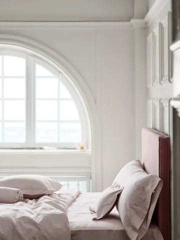 Satina Dynetrekk - Rosa, 220x220 cm - Mille Notti