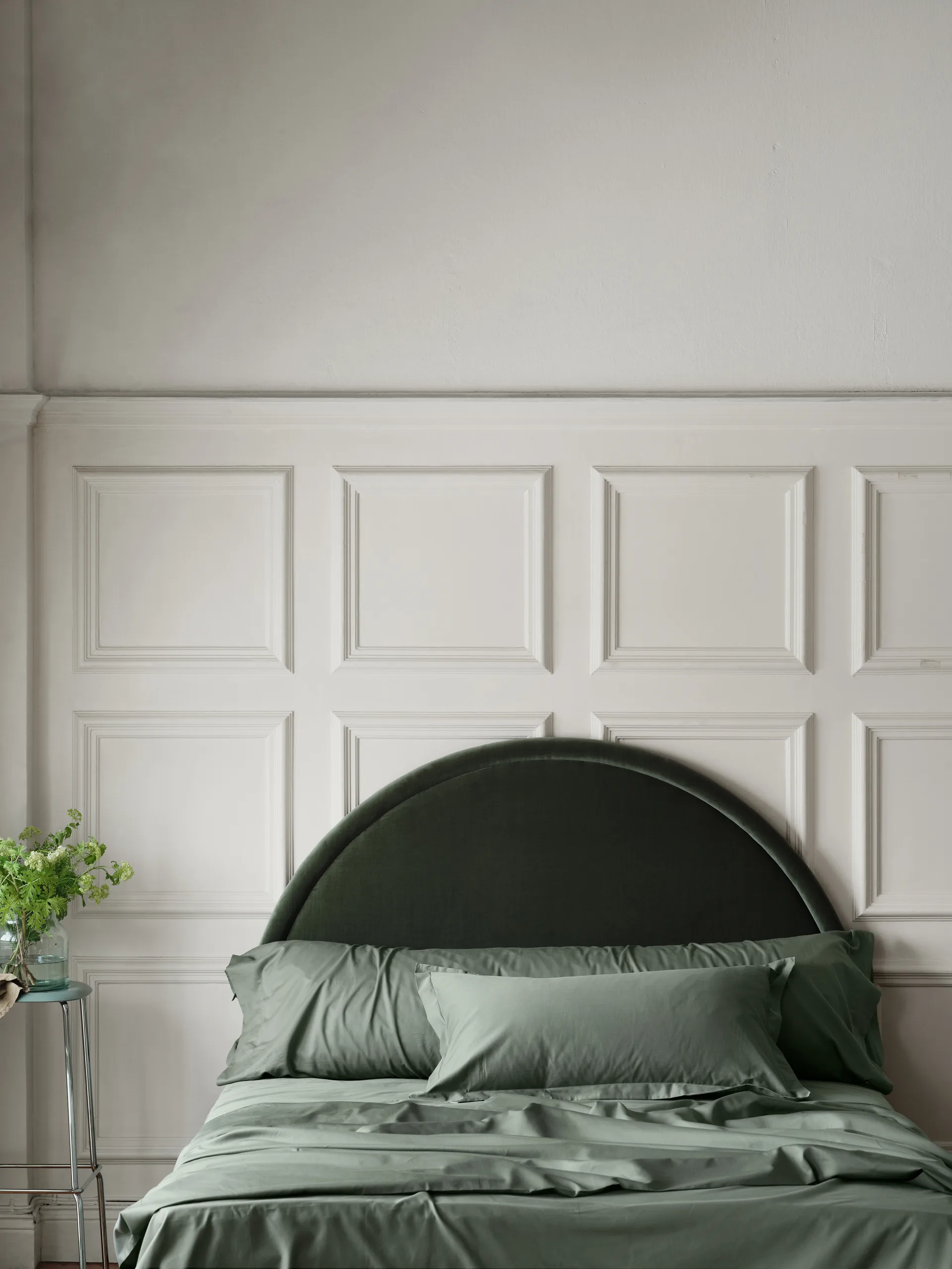 Satina plain putevar, Grønn, 50x90 cm Mille Notti