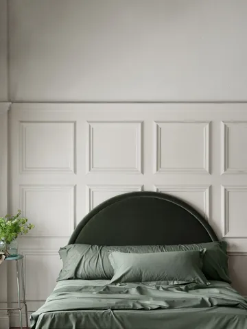 Satina plain putevar - Grønn, 50x90 cm - Mille Notti