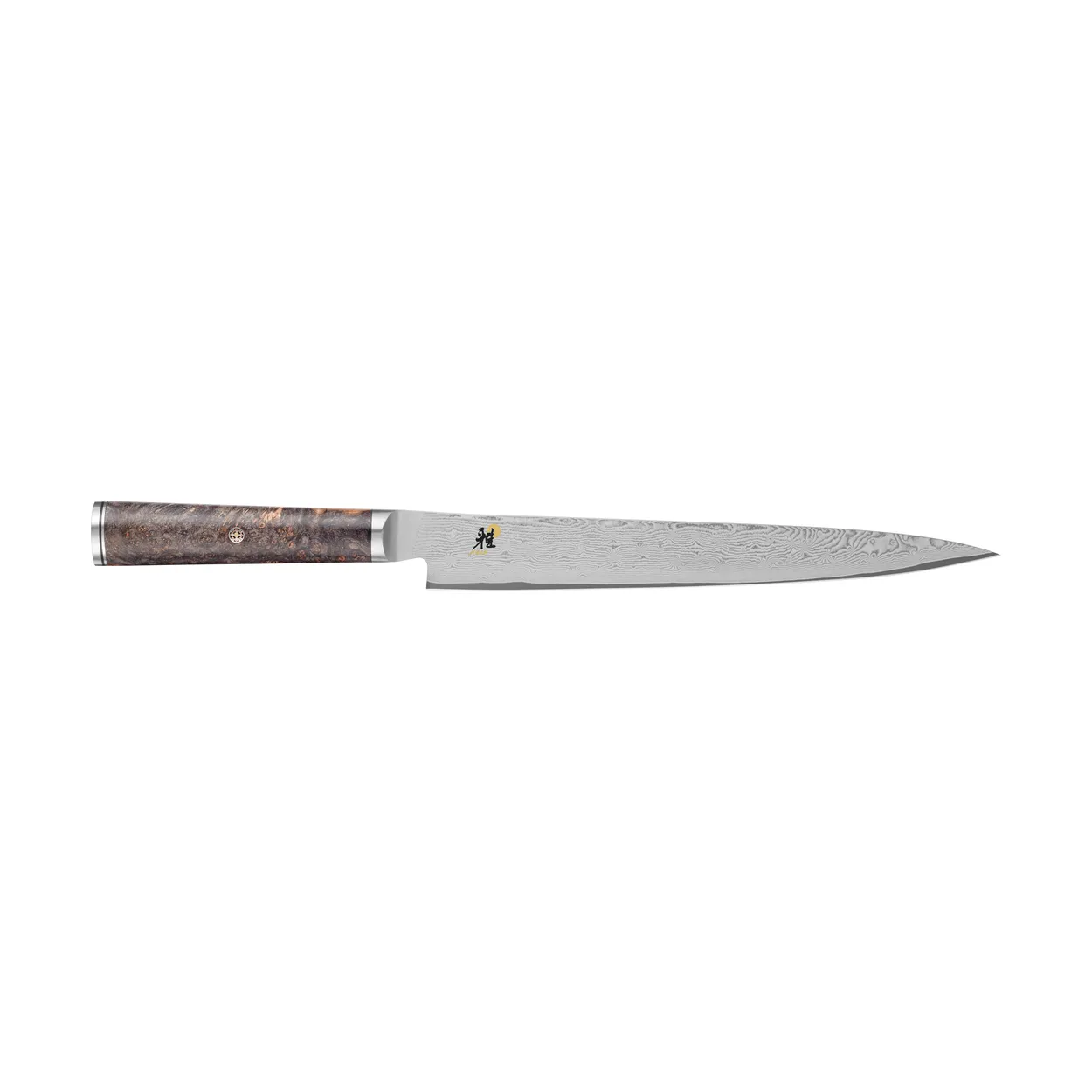 Miyabi Black 5000MCD 67 sujihiki filetkniv 24 cm Damaskus-brun