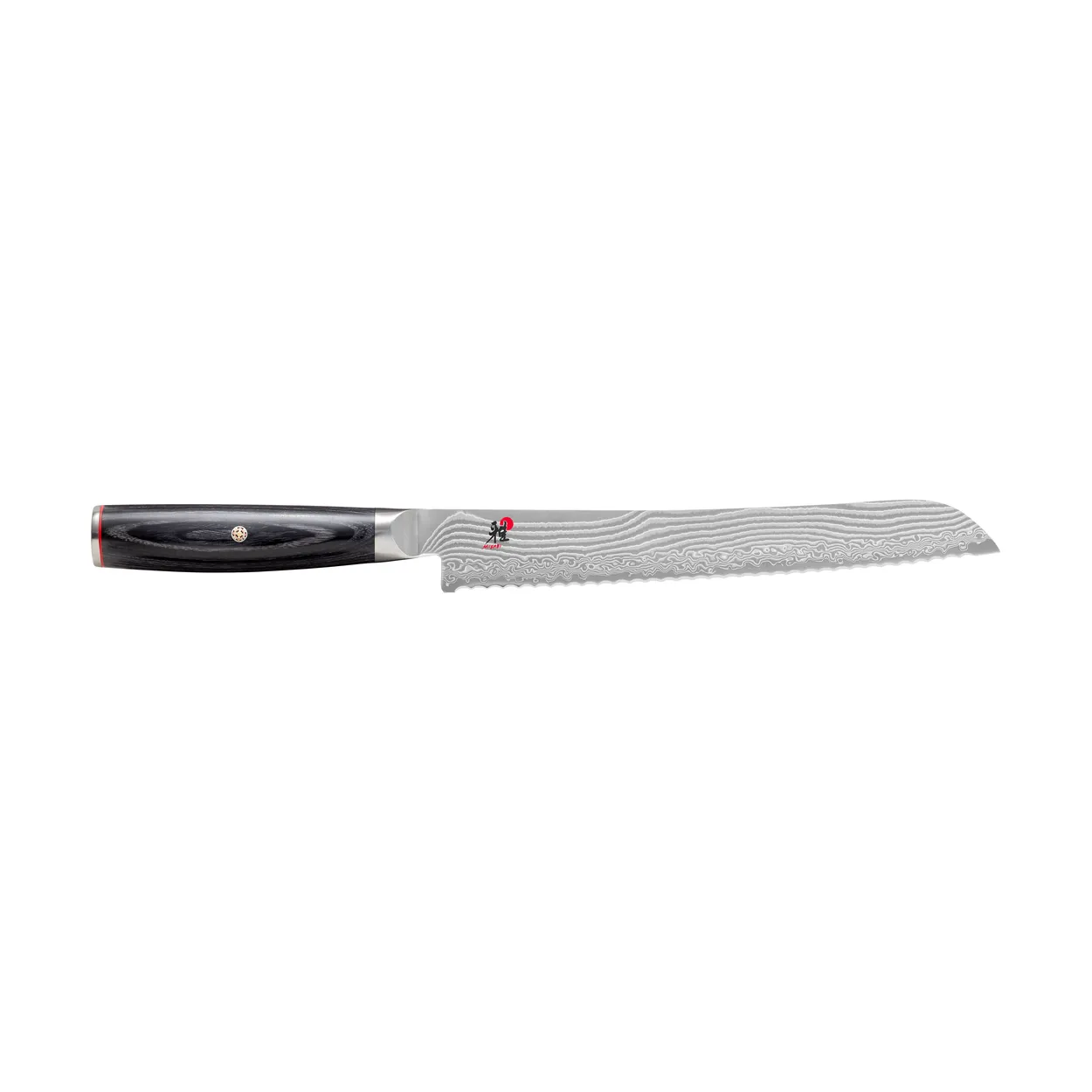 Miyabi Raw 5000FCD brødkniv 23 cm Damaskus-svart