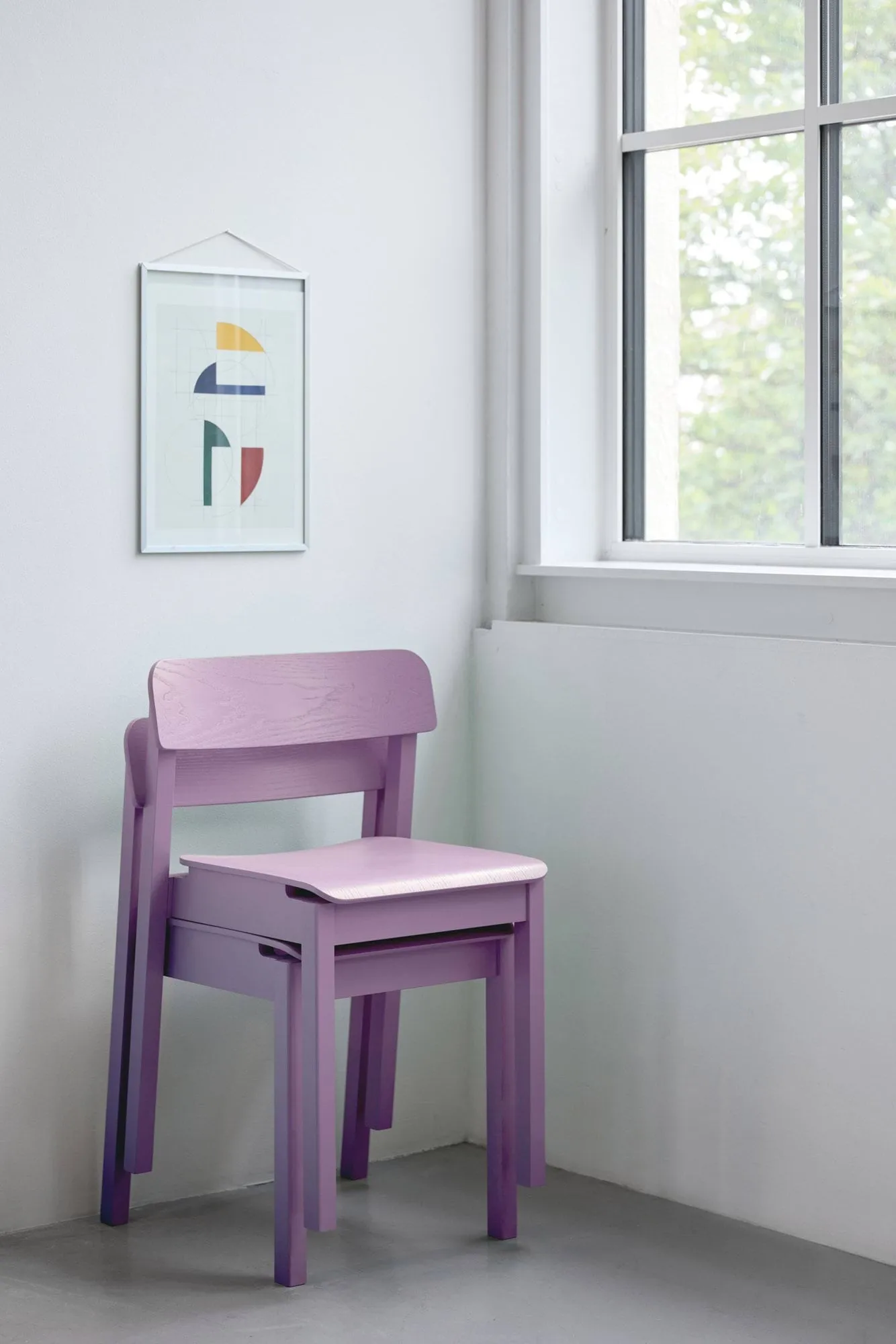 Everyday Chair stol , Soft lavender MOEBE