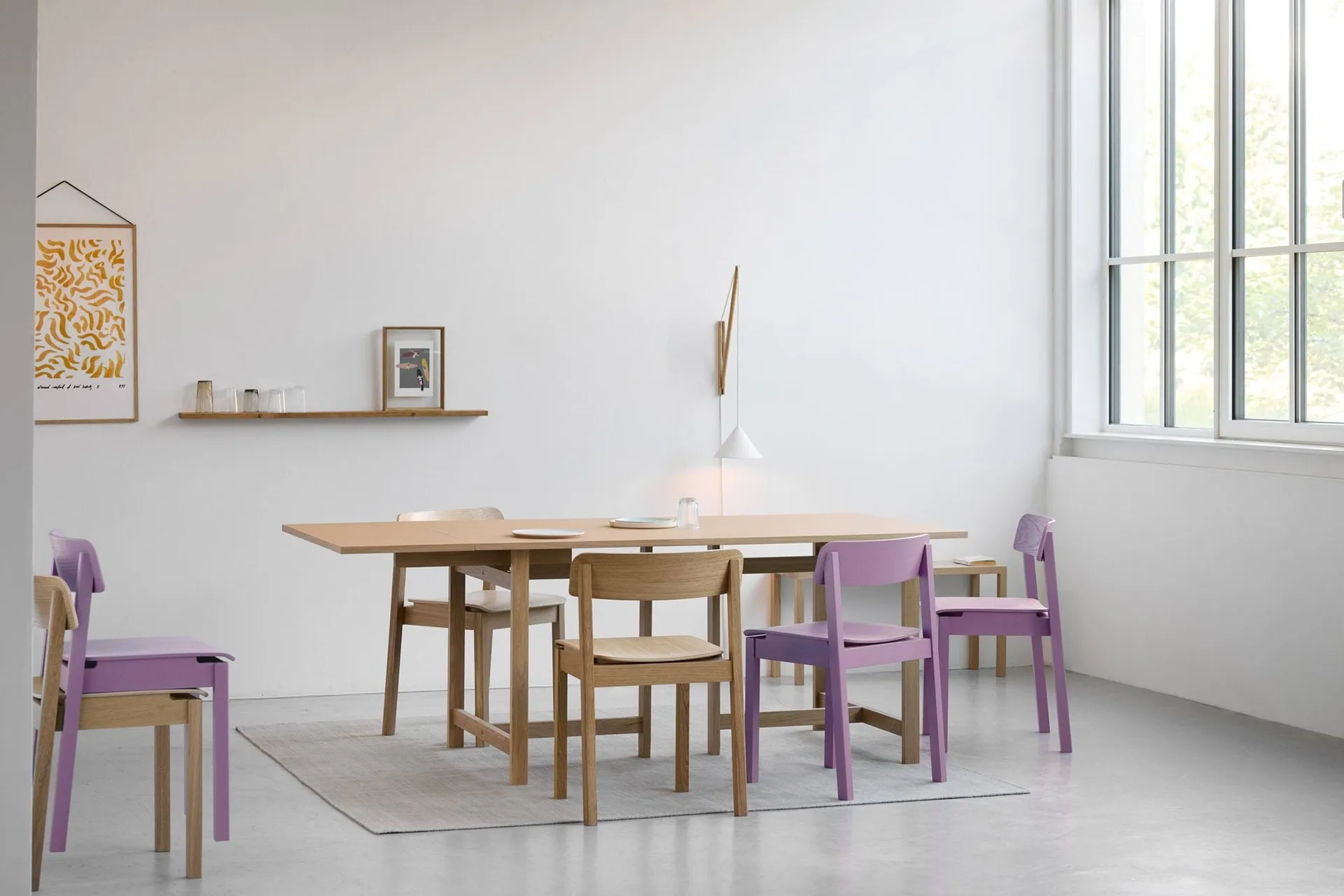 Everyday Chair stol , Soft lavender MOEBE