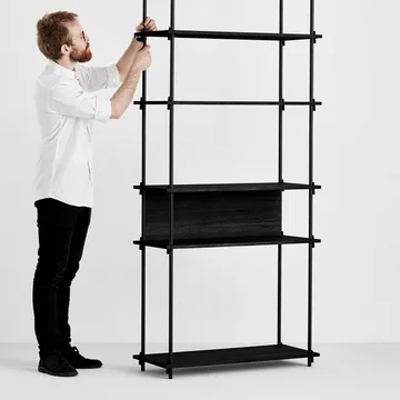 Moebe bakstykke til hylle 85 cm - Black - MOEBE
