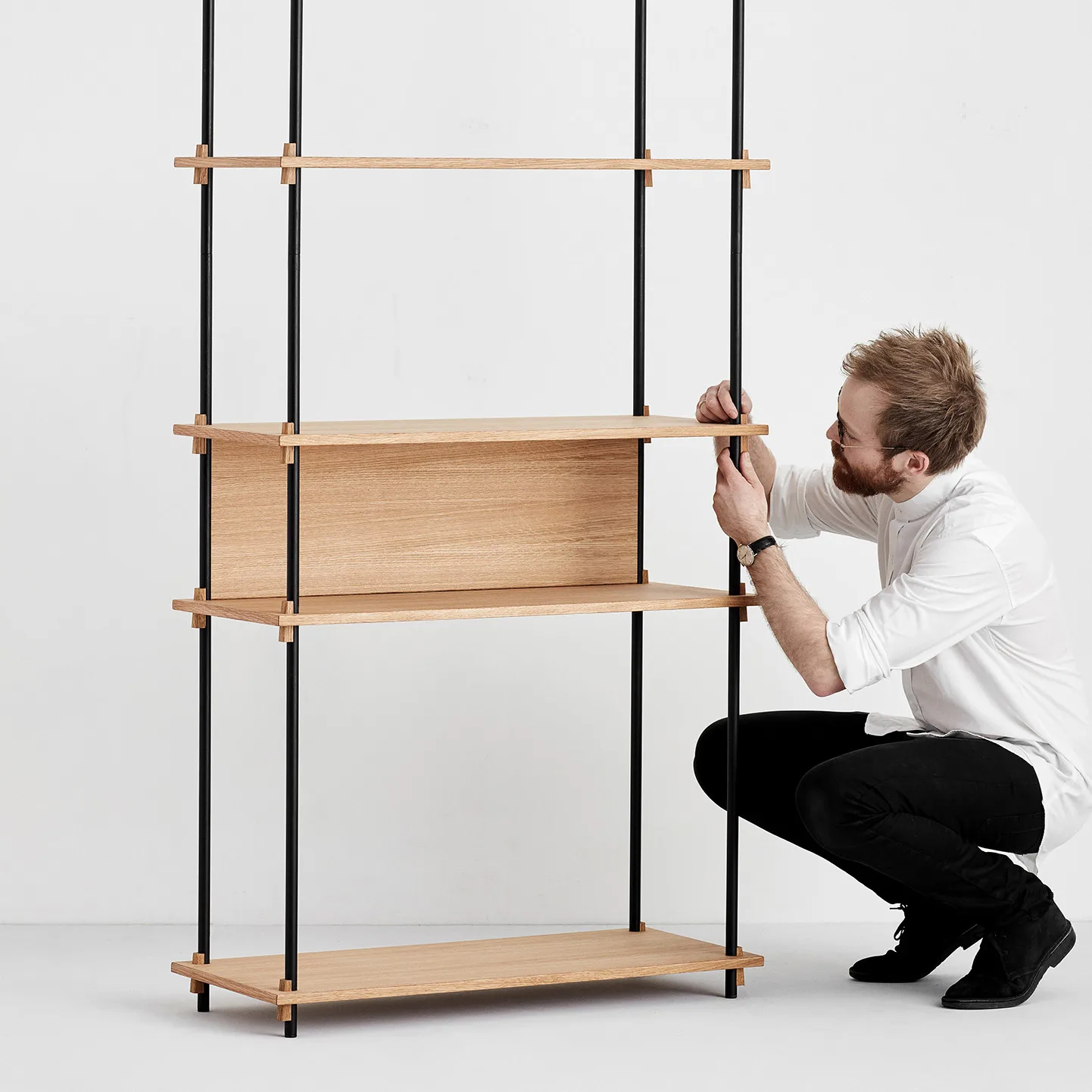 Moebe bakstykke til hylle 85 cm, Oak MOEBE